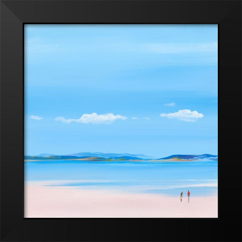 At The Beach 1 Black Modern Wood Framed Art Print by Hasen, Jan
