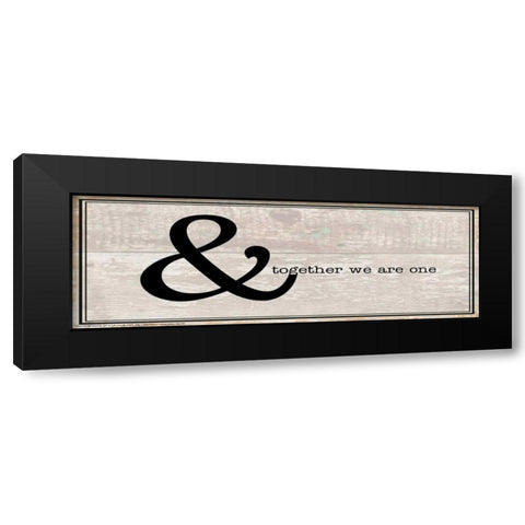 Together We Are One Black Modern Wood Framed Art Print by May