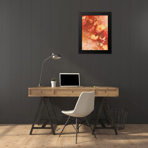 Citrus Collage 4 Black Modern Wood Framed Art Print by May