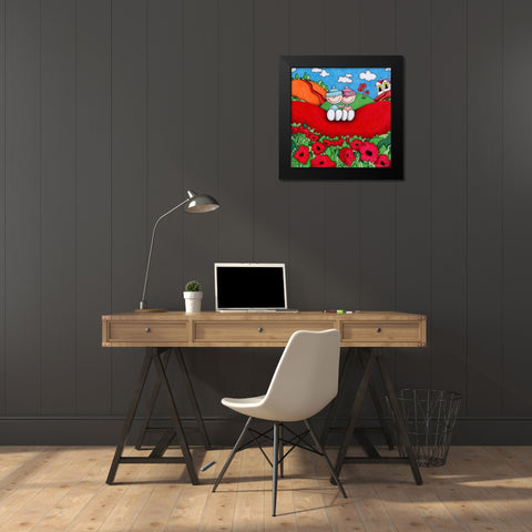Adobe Photoshop PDF Black Modern Wood Framed Art Print by May