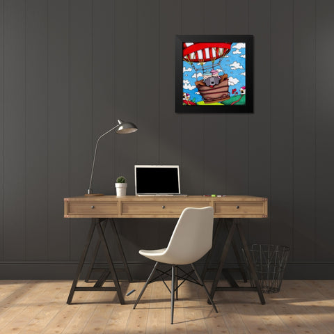 Adobe Photoshop PDF Black Modern Wood Framed Art Print by May