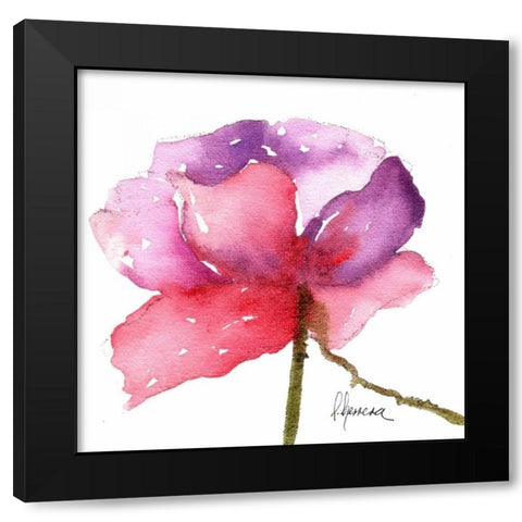 Paragon in Pink Black Modern Wood Framed Art Print by May