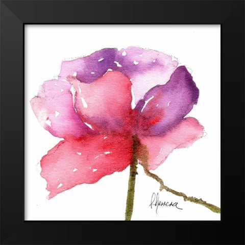 Paragon in Pink Black Modern Wood Framed Art Print by May