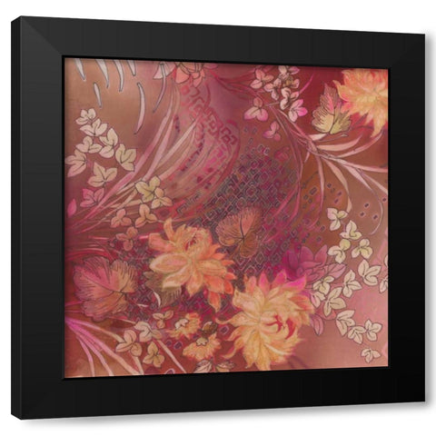 Marooned Floras 2 Black Modern Wood Framed Art Print with Double Matting by May