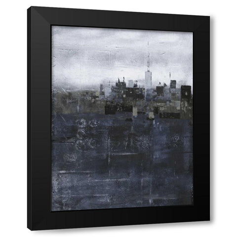 Steal City Black Modern Wood Framed Art Print with Double Matting by May