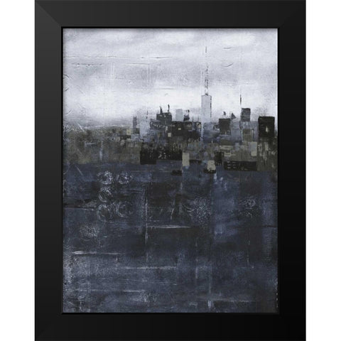 Steal City Black Modern Wood Framed Art Print by May