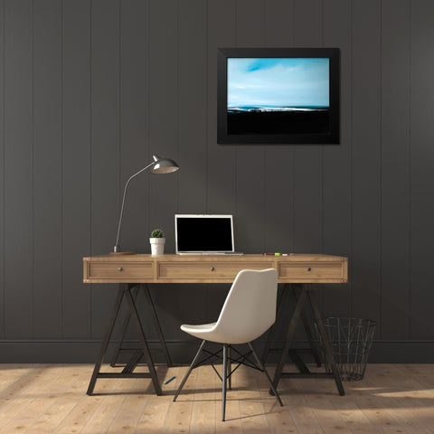 At Sea Black Modern Wood Framed Art Print by Timmington