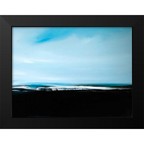 At Sea Black Modern Wood Framed Art Print by Timmington