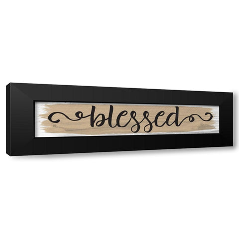 Curly Cue Signs 1 Black Modern Wood Framed Art Print by Hogan, Melody