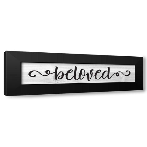 Curly Cue Signs 2 Black Modern Wood Framed Art Print with Double Matting by Hogan, Melody