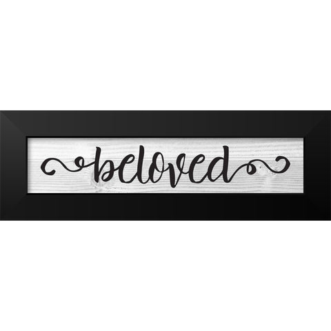 Curly Cue Signs 2 Black Modern Wood Framed Art Print by Hogan, Melody