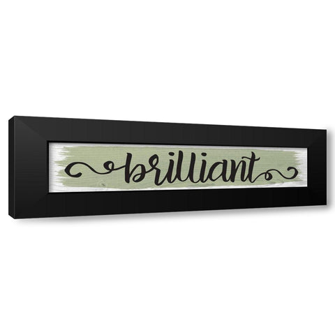 Curly Cue Color Signs 3 Black Modern Wood Framed Art Print with Double Matting by Hogan, Melody