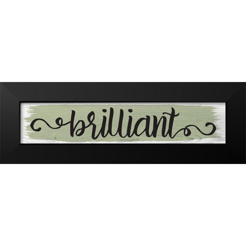 Curly Cue Color Signs 3 Black Modern Wood Framed Art Print by Hogan, Melody