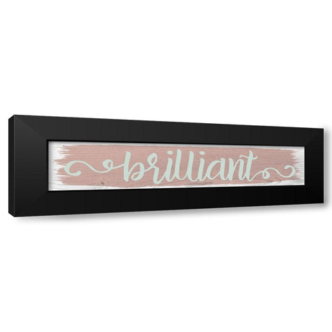Brilliant Color Signs 1 Black Modern Wood Framed Art Print with Double Matting by Hogan, Melody