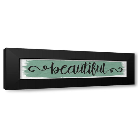 Curly Cue Color Signs 4 Black Modern Wood Framed Art Print by Hogan, Melody