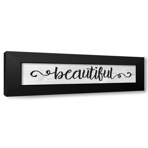 Curly Cue Signs 4 Black Modern Wood Framed Art Print with Double Matting by Hogan, Melody