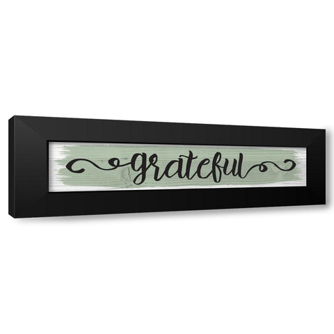 Curly Cue Color Signs 5 Black Modern Wood Framed Art Print with Double Matting by Hogan, Melody