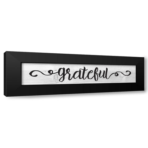 Curly Cue Signs 5 Black Modern Wood Framed Art Print by Hogan, Melody