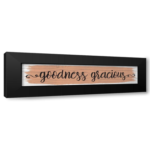 Curly Cue Color Signs 6 Black Modern Wood Framed Art Print by Hogan, Melody