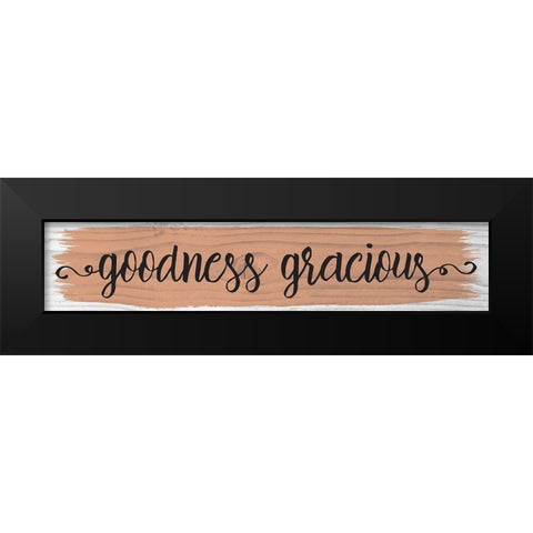 Curly Cue Color Signs 6 Black Modern Wood Framed Art Print by Hogan, Melody