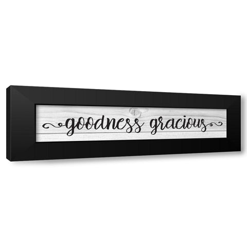 Curly Cue Signs 6 Black Modern Wood Framed Art Print by Hogan, Melody