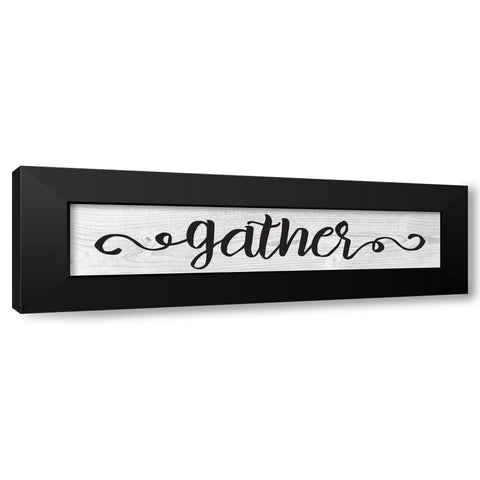 Curly Cue Signs 7 Black Modern Wood Framed Art Print by Hogan, Melody
