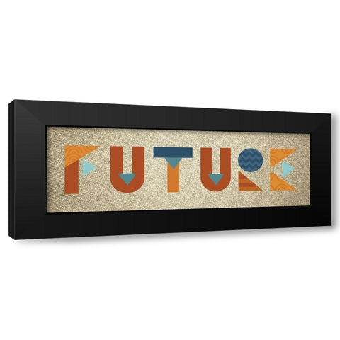 Mod Future Black Modern Wood Framed Art Print by Hogan, Melody