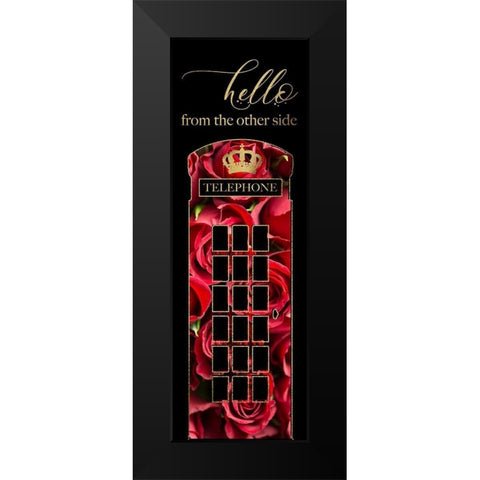 London Glam 6 Black Modern Wood Framed Art Print by Hogan, Melody