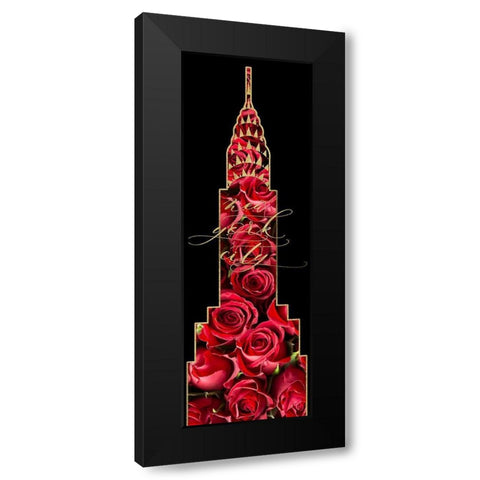 NYC Glam 1 Black Modern Wood Framed Art Print by Hogan, Melody