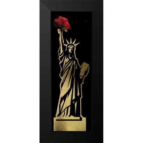 NYC Glam 6 Black Modern Wood Framed Art Print by Hogan, Melody