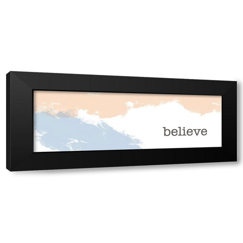Desert Believe Black Modern Wood Framed Art Print by Hogan, Melody