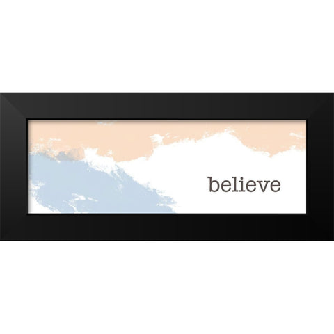 Desert Believe Black Modern Wood Framed Art Print by Hogan, Melody