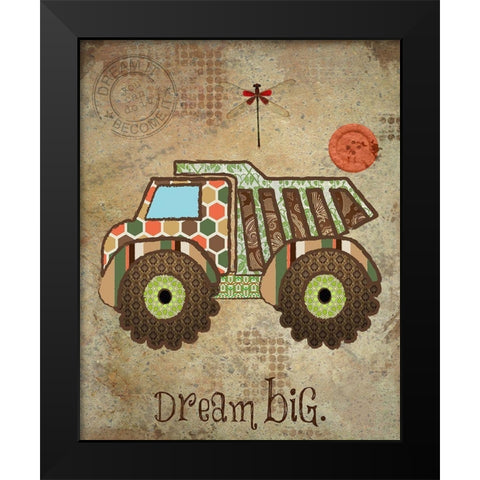 Vintage Boys 2 Black Modern Wood Framed Art Print by Hogan, Melody
