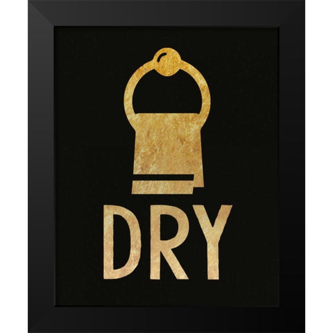 Glitz Bath Black Modern Wood Framed Art Print by Hogan, Melody