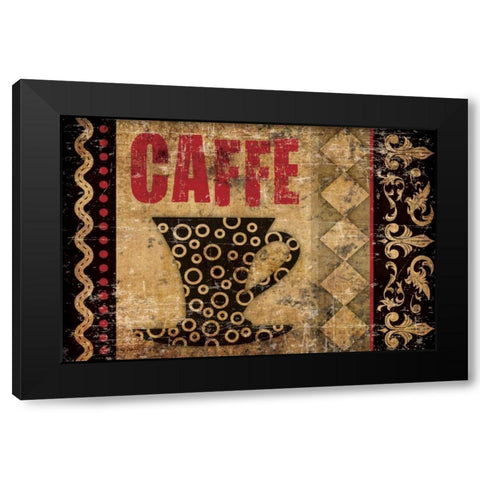 Caffe Fabuloso 2 Black Modern Wood Framed Art Print with Double Matting by Hogan, Melody