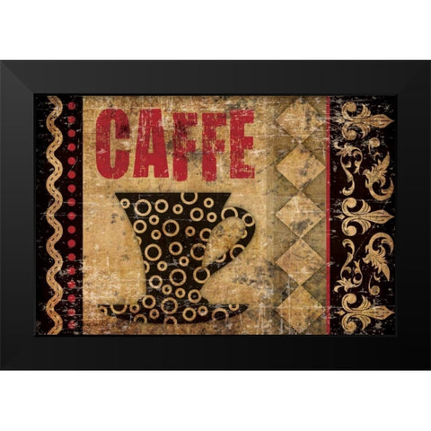 Caffe Fabuloso 2 Black Modern Wood Framed Art Print by Hogan, Melody