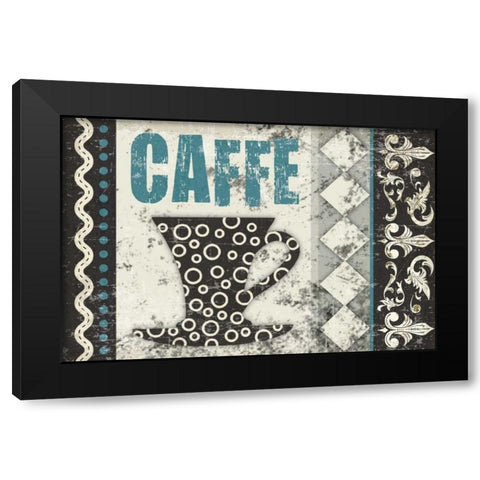 Caffe Fabuloso Black Modern Wood Framed Art Print with Double Matting by Hogan, Melody