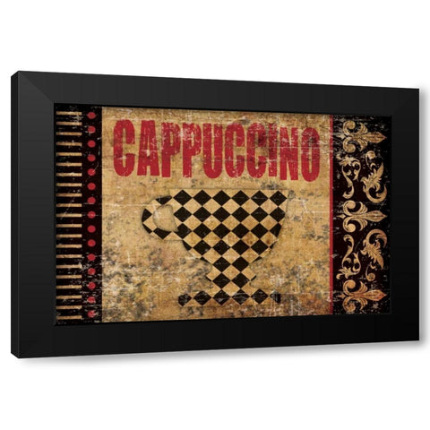 Cappuccino Fantastico 2 Black Modern Wood Framed Art Print with Double Matting by Hogan, Melody