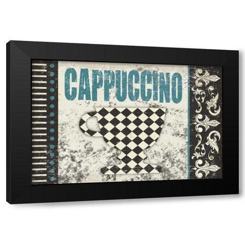 Cappuccino Fantastico Black Modern Wood Framed Art Print with Double Matting by Hogan, Melody