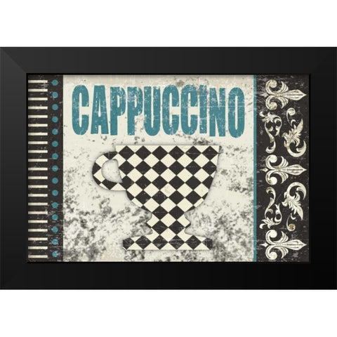 Cappuccino Fantastico Black Modern Wood Framed Art Print by Hogan, Melody