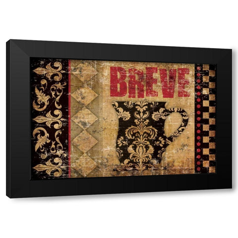 Breve Delicioso 2 Black Modern Wood Framed Art Print with Double Matting by Hogan, Melody