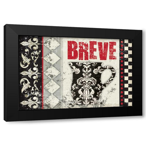 Breve Delicioso 3 Black Modern Wood Framed Art Print by Hogan, Melody