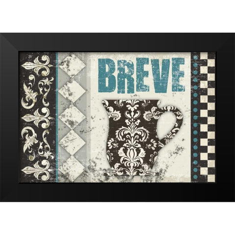 Breve Delicioso Black Modern Wood Framed Art Print by Hogan, Melody