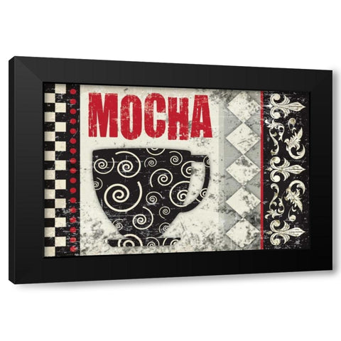 Mocha Chocolat 3 Black Modern Wood Framed Art Print with Double Matting by Hogan, Melody