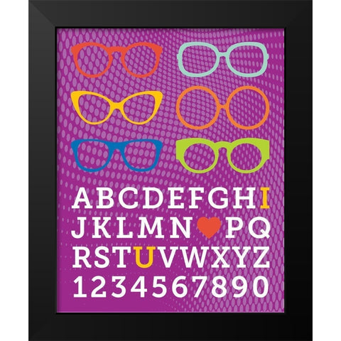 Serious Reading 4 Black Modern Wood Framed Art Print by Hogan, Melody
