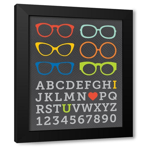 Serious Reading 6 Black Modern Wood Framed Art Print by Hogan, Melody
