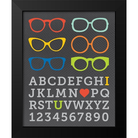 Serious Reading 6 Black Modern Wood Framed Art Print by Hogan, Melody