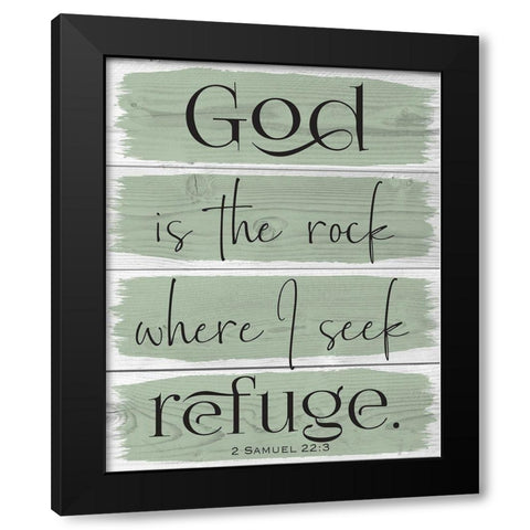 God Wood Panels Color 1 Black Modern Wood Framed Art Print by Hogan, Melody