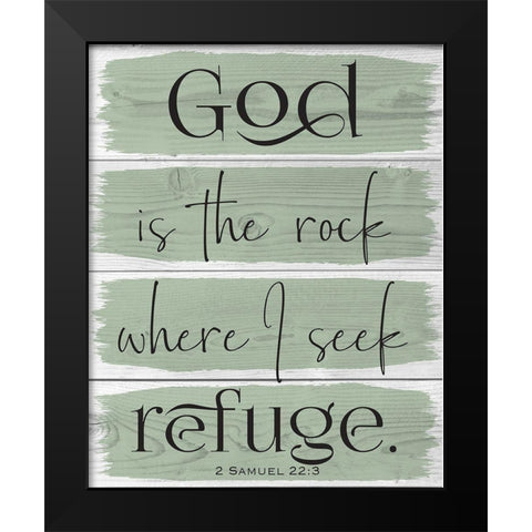 God Wood Panels Color 1 Black Modern Wood Framed Art Print by Hogan, Melody