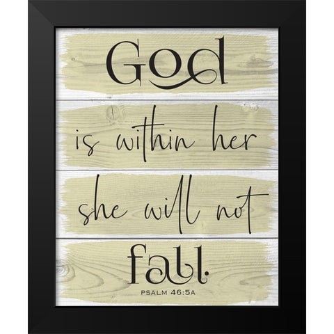 God Wood Panels 2 Black Modern Wood Framed Art Print by Hogan, Melody